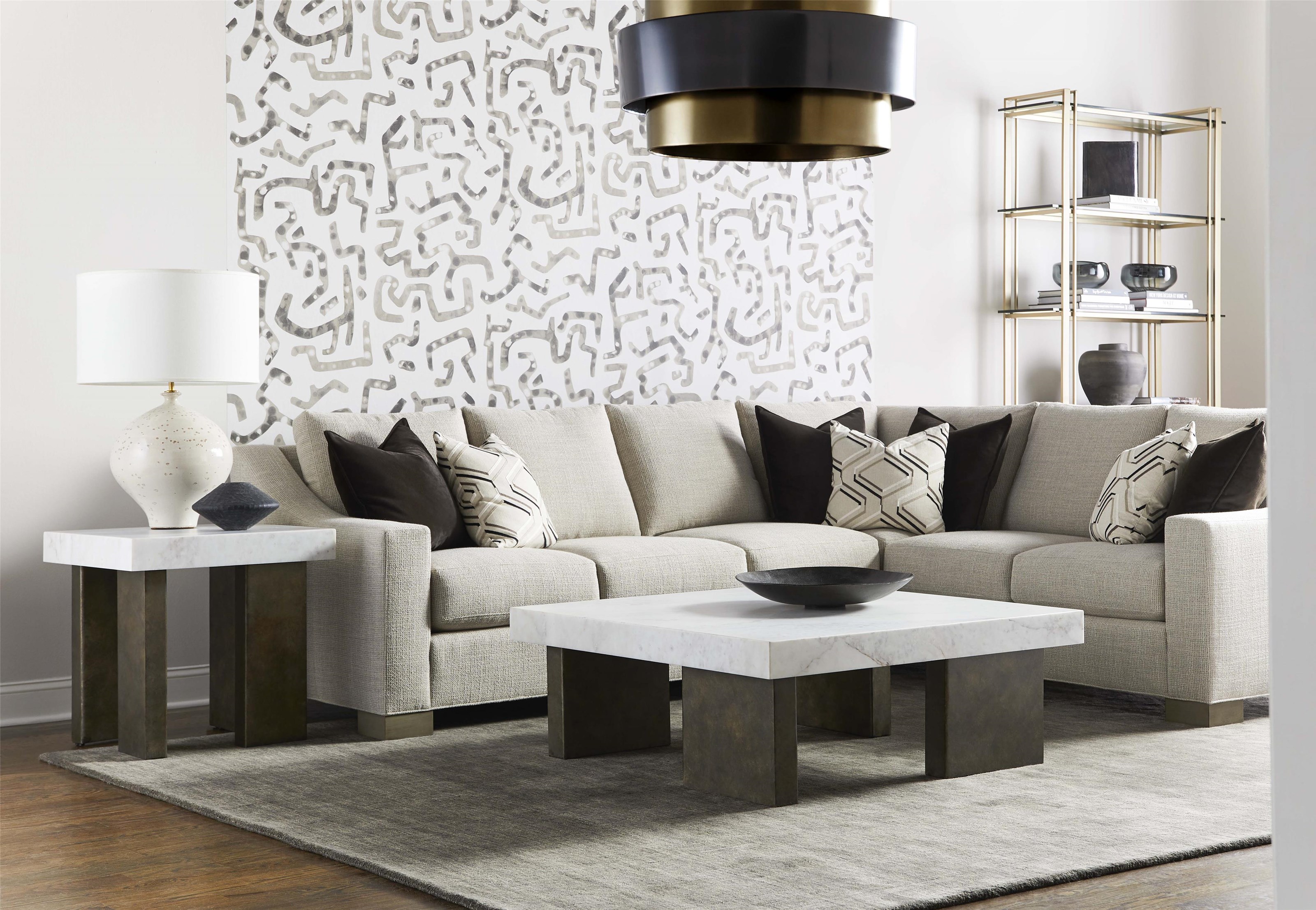 Marble Top End Table